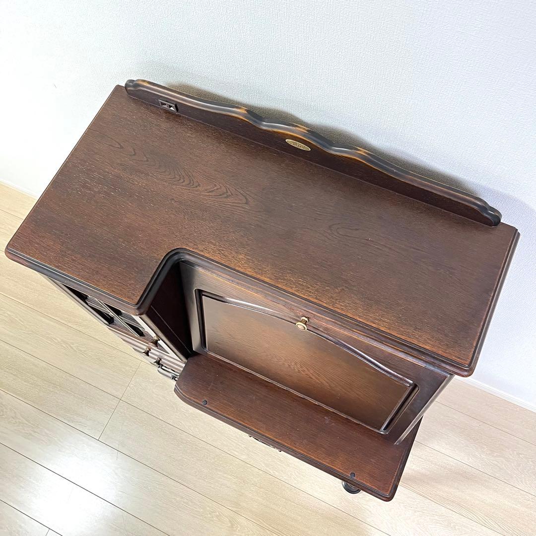 (つ14)ミラーデスク コンパクトドレッサー アトランタライティングビューロー