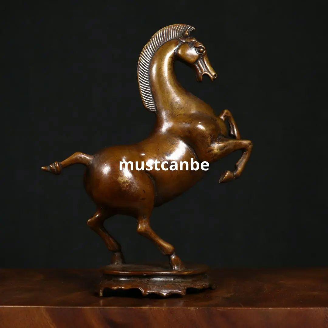 銅製 十二支馬 奔馬 家リビング 玄関 書斎 事務室 装飾品 工芸品 置物