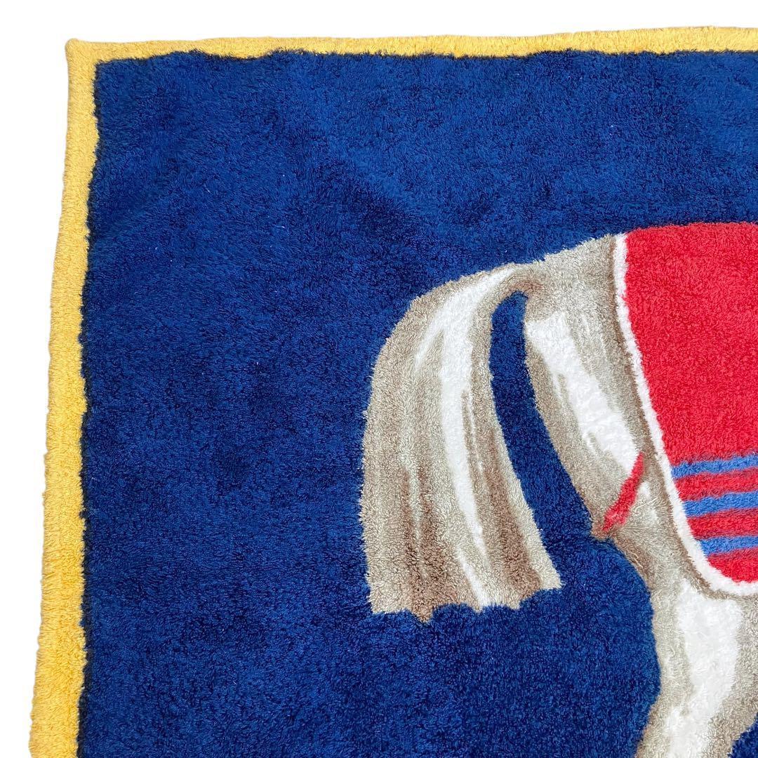 良品✨ エルメス ビーチタオル 馬 ネイビー 大判