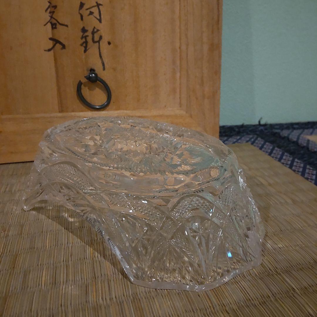 須田秀石　茶懐石用、クリスタル舟形向付け鉢　８客プラス２客