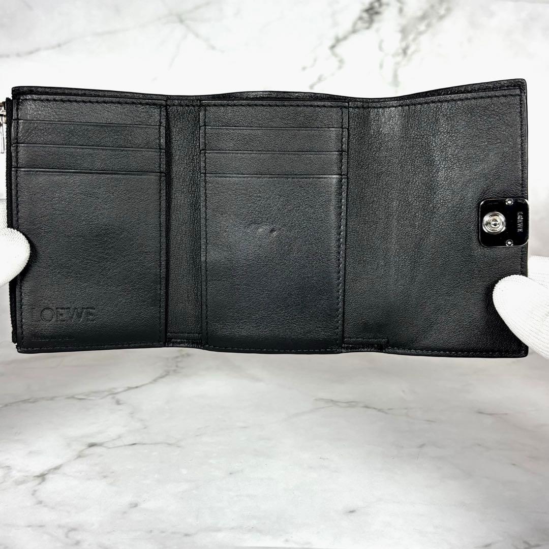 ロエベ　アナグラム　トライフォールドウォレット　三つ折り 財布