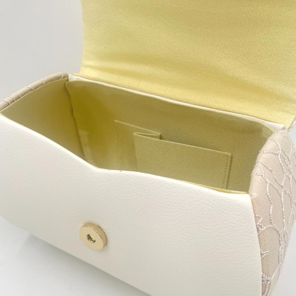 豪華ビーズパール刺繍　本格カブセ　振袖バッグ草履セット くすみピンク