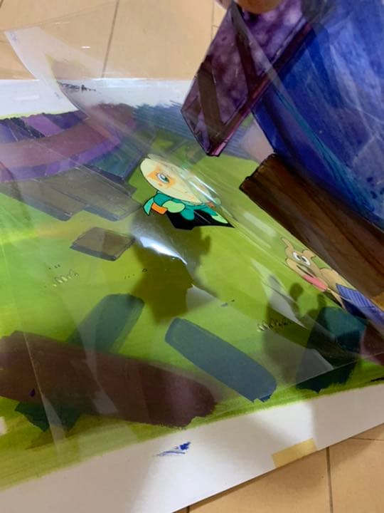 セル画　アンパンマン　メロンパンナとチーズ