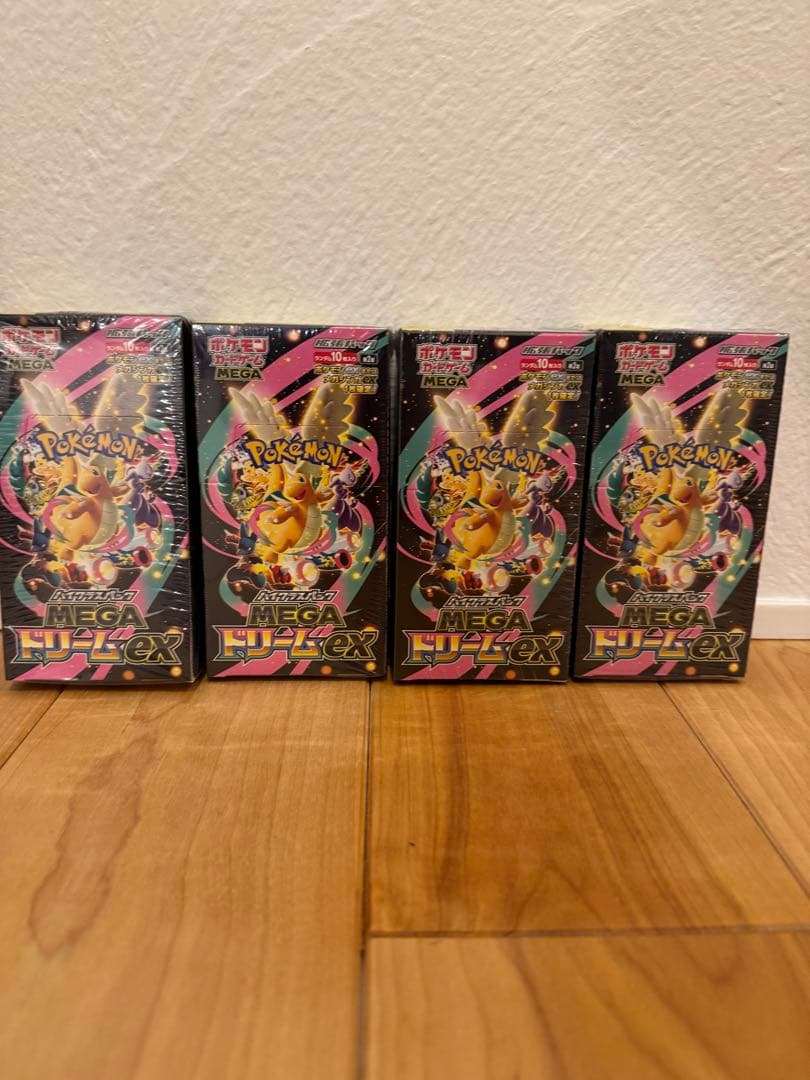 ポケモンカードゲーム　メガドリームex　4箱セット　◆未開封品　初期BOXです。
