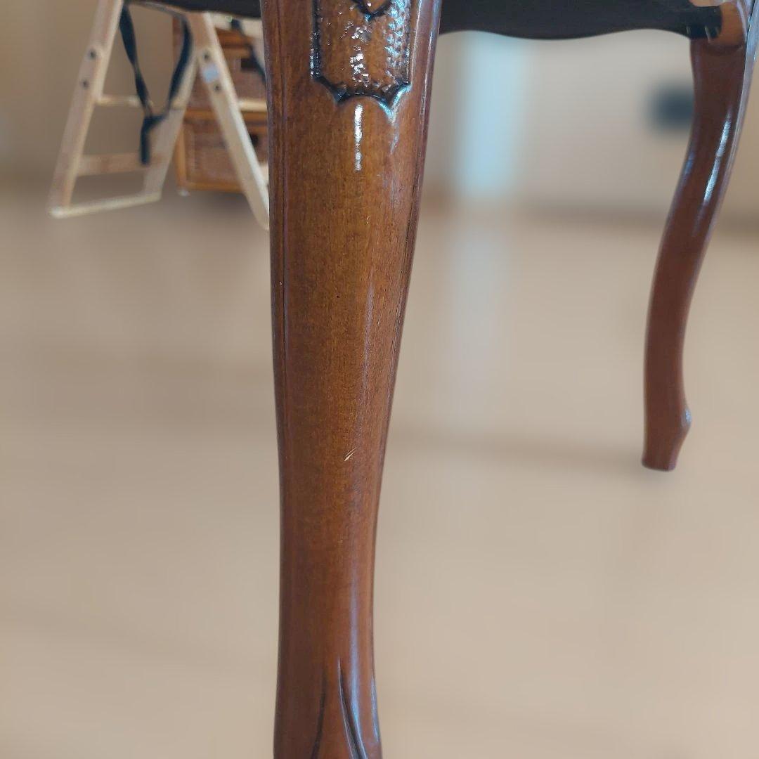 【極美品】木製スツール 花柄 猫脚 ヴィンテージ イタリア製