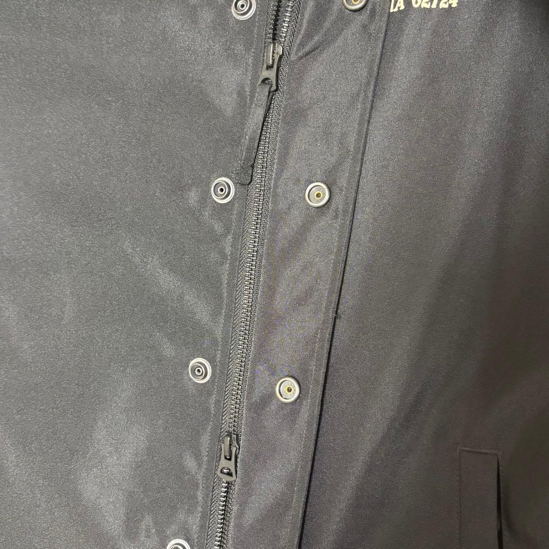 VANSON × AMERICAN BASS ナイロン コーチジャケット 黒