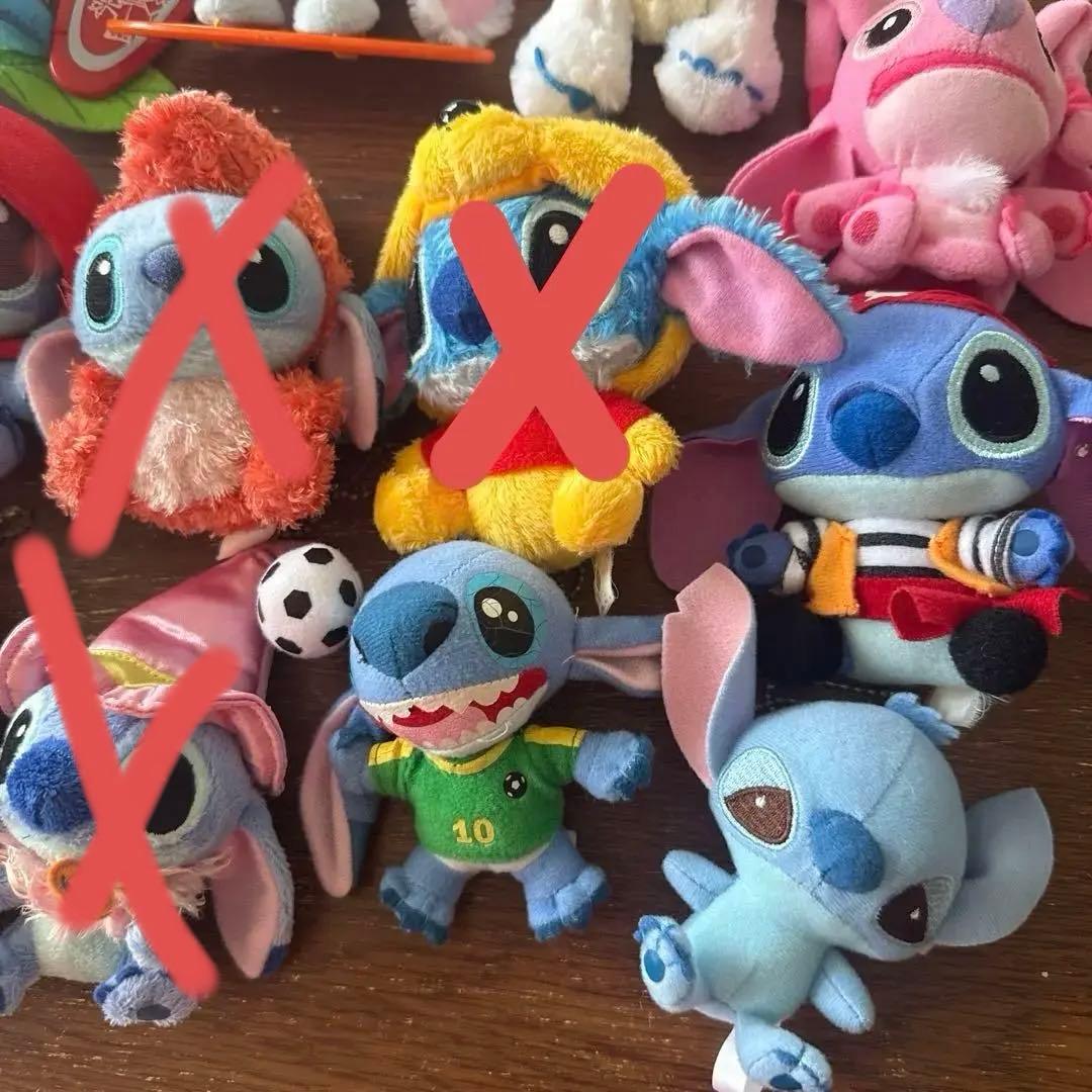 スティッチ エンジェル スクランプ ボールチェーンキーホルダー 平成レトロ