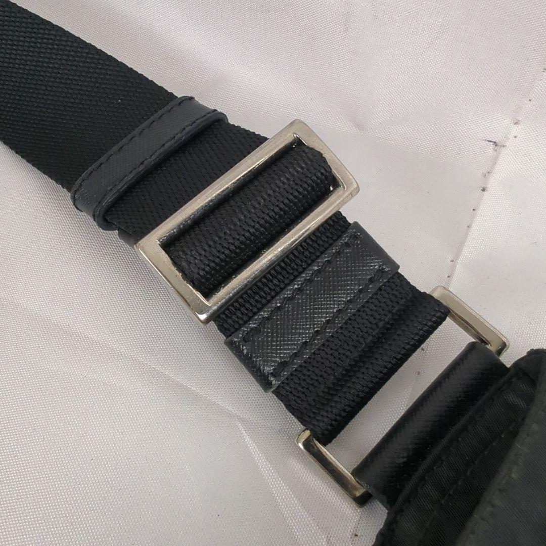 【良品】PRADA プラダ サコッシュ ナイロン ショルダーバッグ プレート