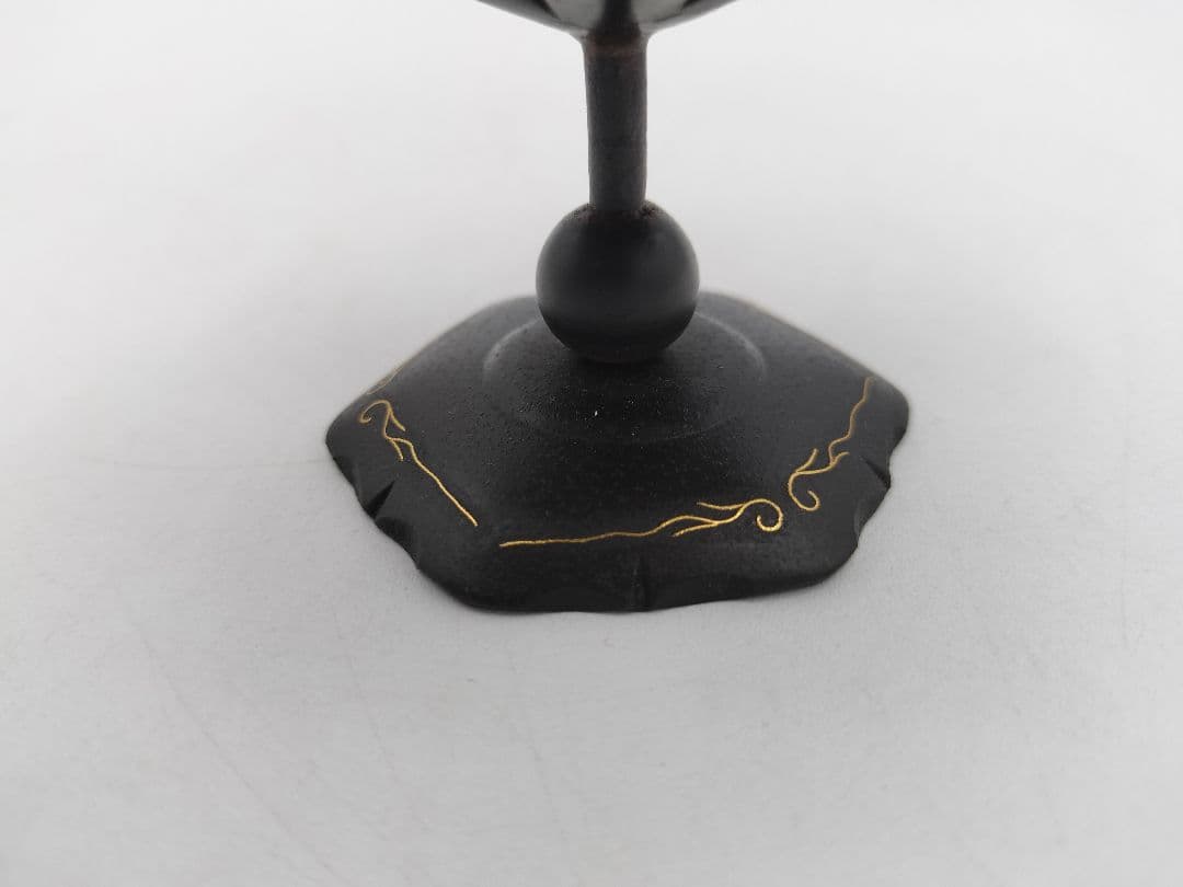 b258 【新品・未使用】蓋置 嵌金 突羽根 和田美之助 木箱 茶道具