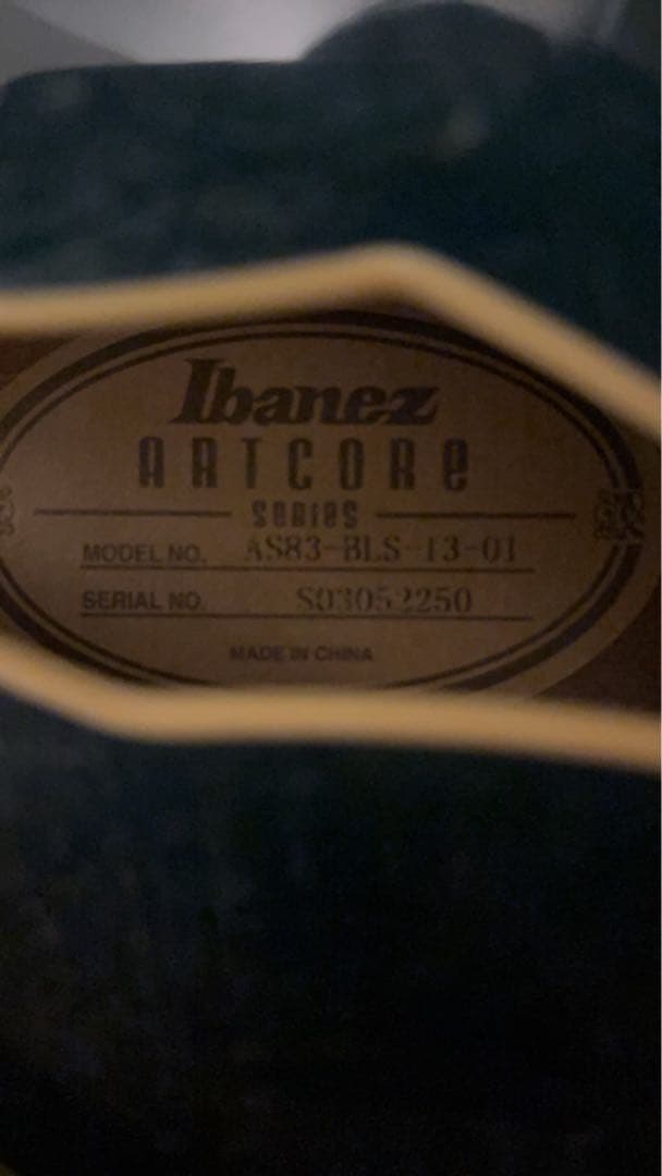 Ibanez エレキギター ブラック　ブルー　ギター