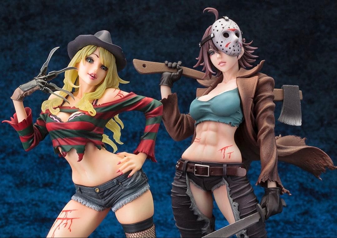 新品未開封 コトブキヤ HORROR 美少女 ジェイソン&フレディ セット