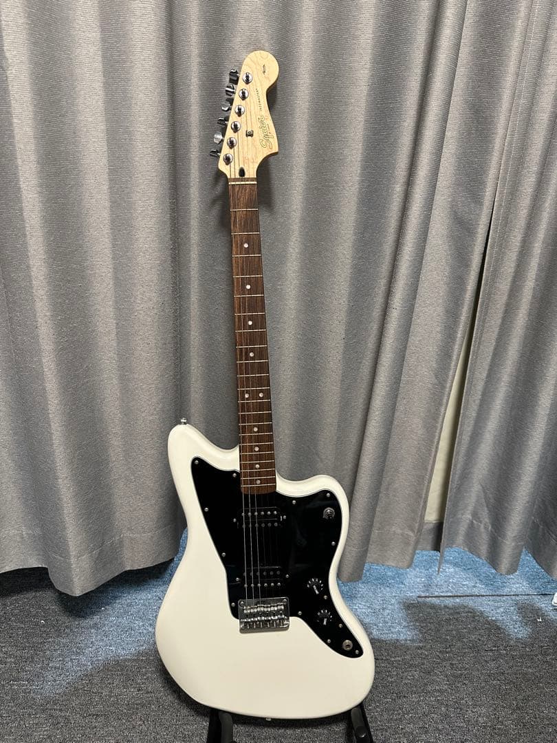 【美品】Squier by Fender Jazzmaster HH 白黒