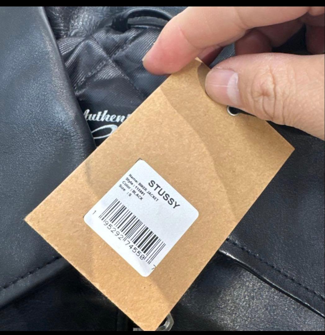 ジャケット・アウター AW25 Stussy biker leather jacket S
