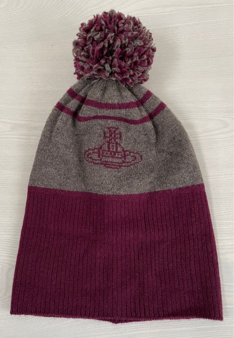 ヴィヴィアンウエストウッド　ニット帽　VivienneWestwood　ボンボン