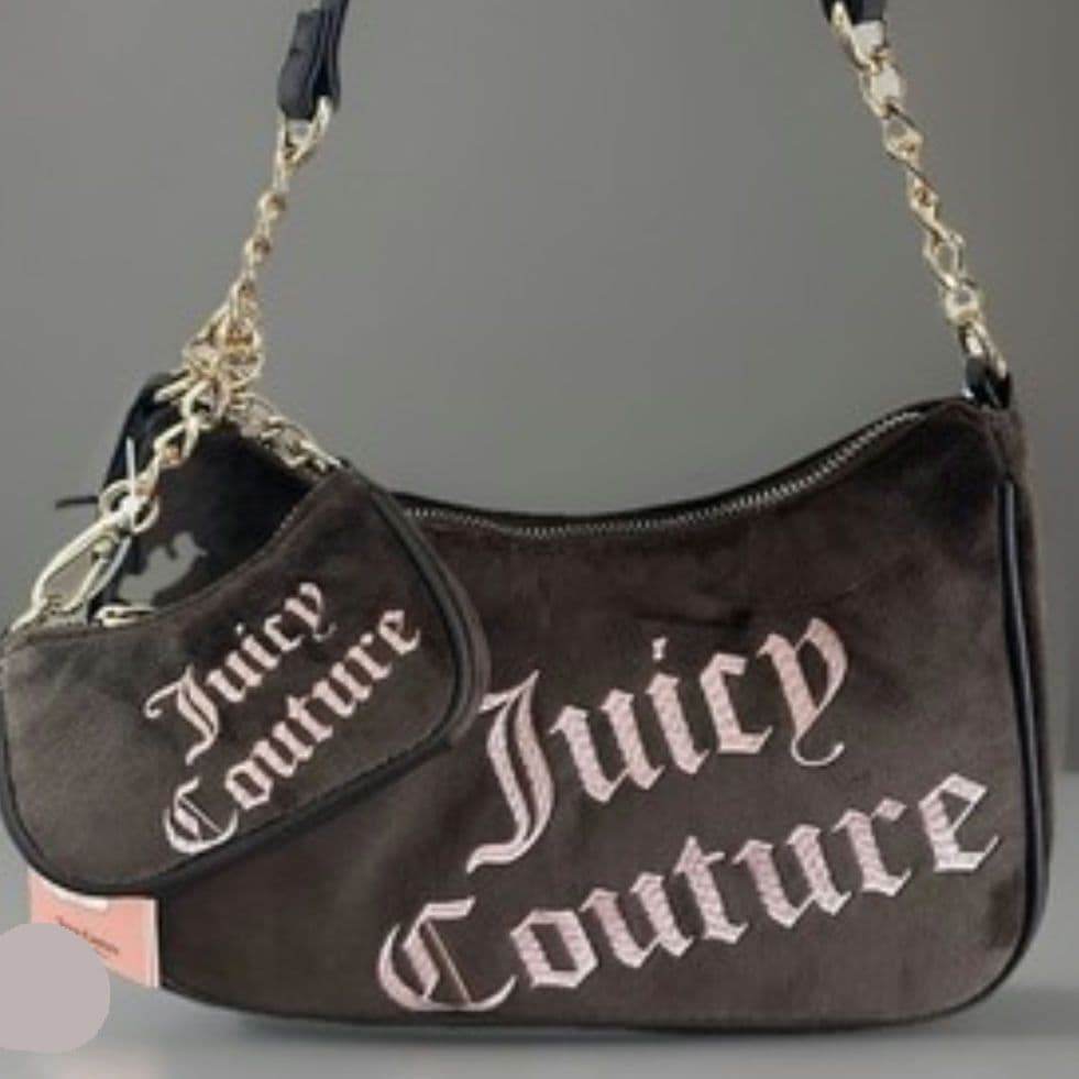 今期新作 ジューシークチュール ショルダーバッグ ポーチ付 人気モデル ブラウン