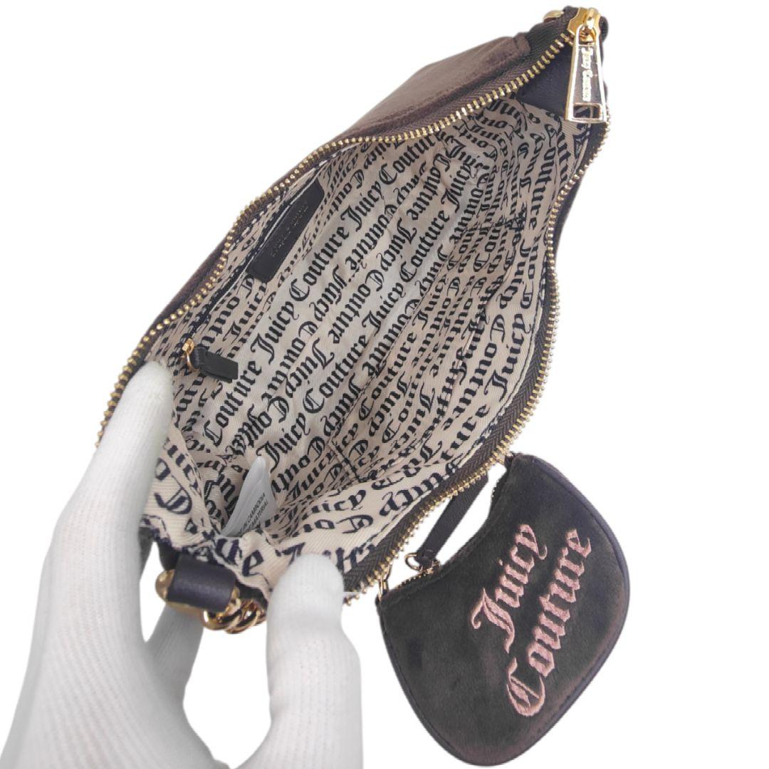 今期新作 ジューシークチュール ショルダーバッグ ポーチ付 人気モデル ブラウン