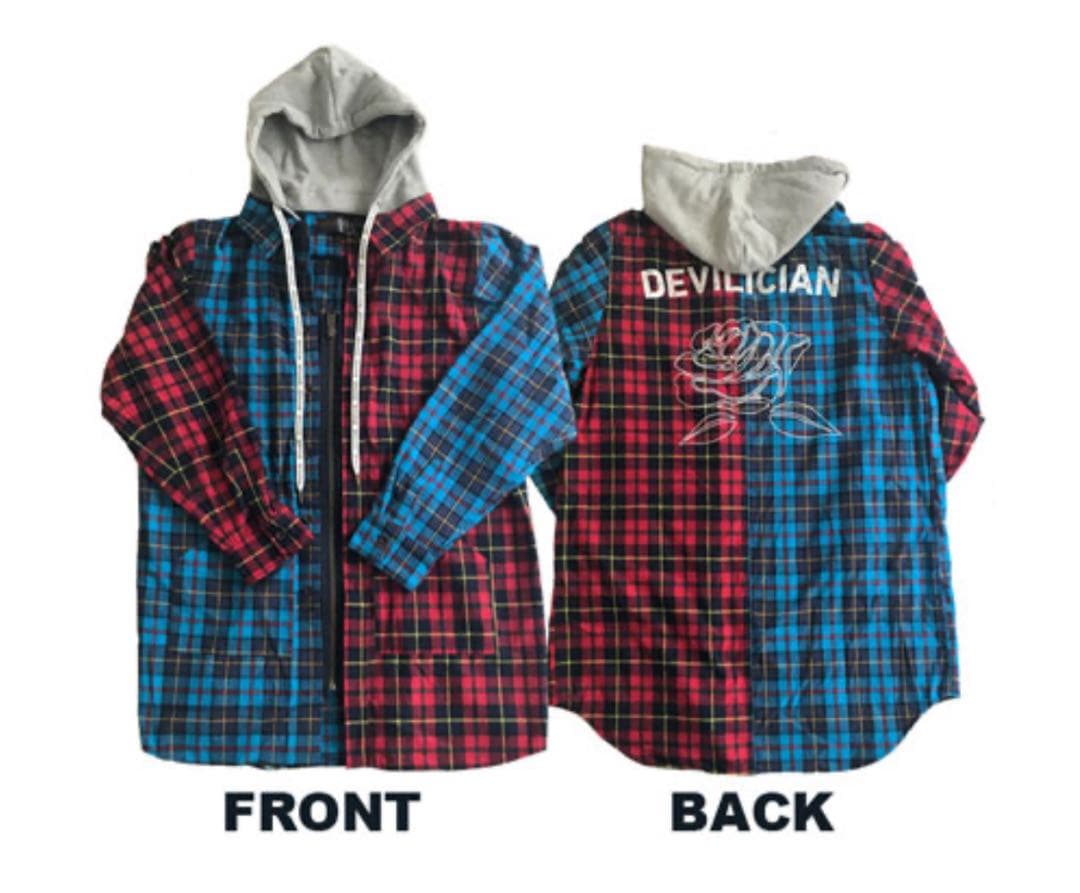 DEVILICIAN バイカラーネルフーディー size1