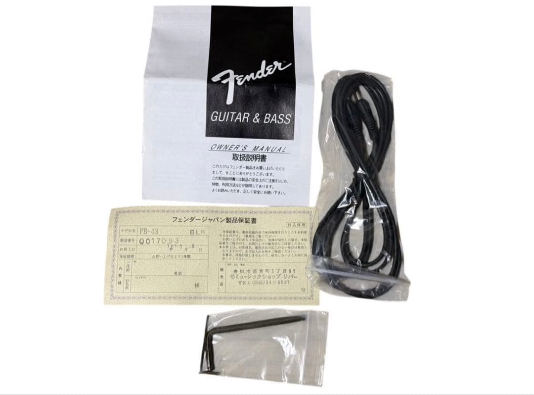 Fender Japan エレキベースギターPB-43. BLK