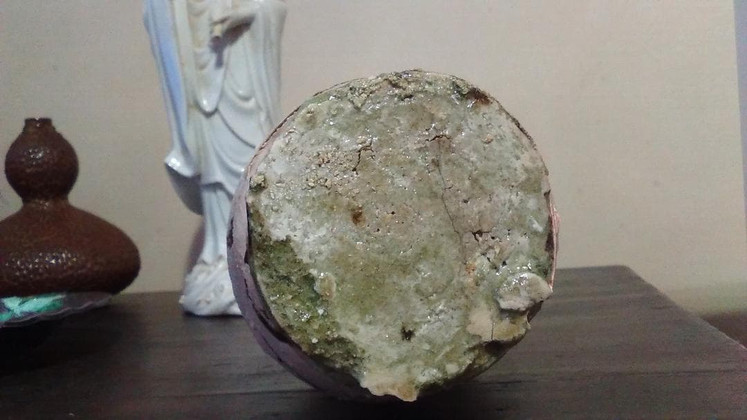 加藤委　黒とくり　織部風　徳利　共箱・無傷