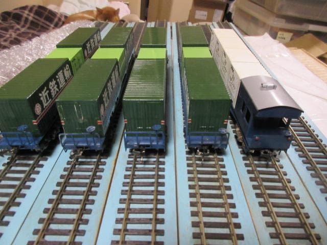 国鉄 コンテナ貨車 5両セット HOゲージ（金属製・エンドウ製）