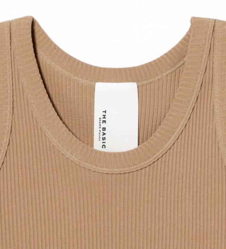 レディース ワイド リブ タンクトップ