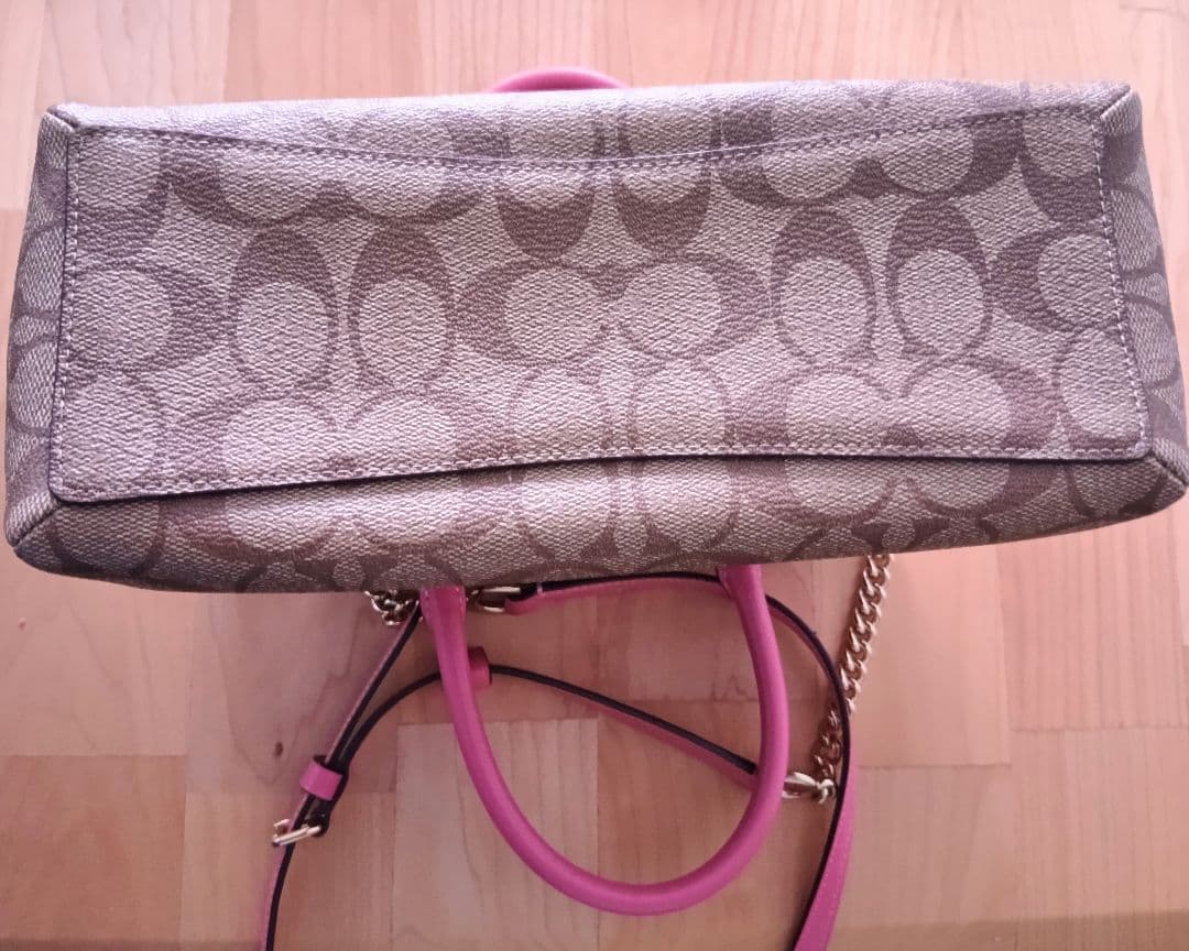 COACH コーチ超美品ショルダーバッグ ブラウン/ピンク