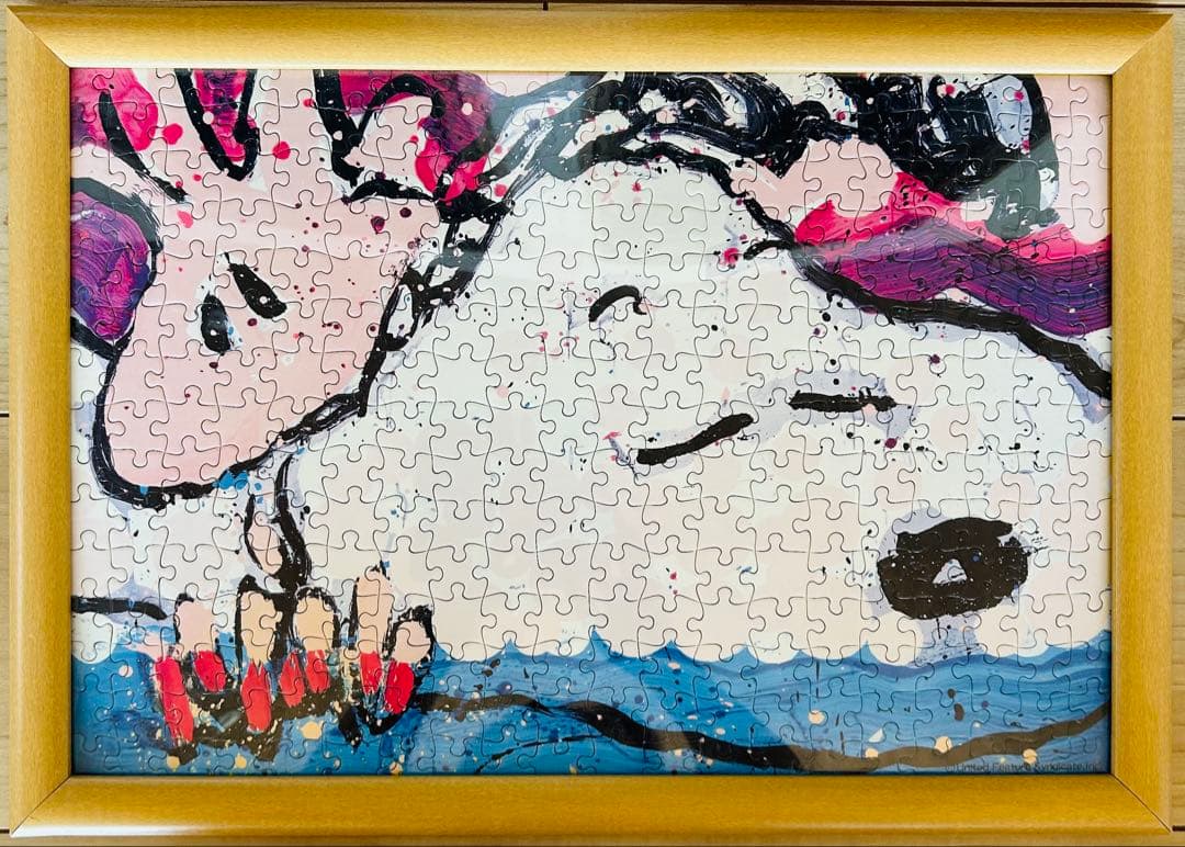 【スヌーピー】ジグソーパズル　トム・エバハート　フレーム　セット