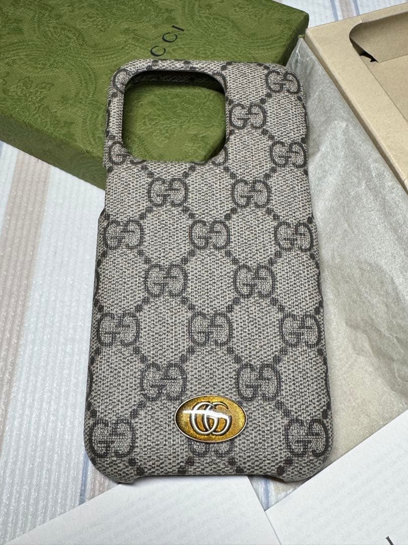 GUCCI GGパターン iPhone14 PRO ケース