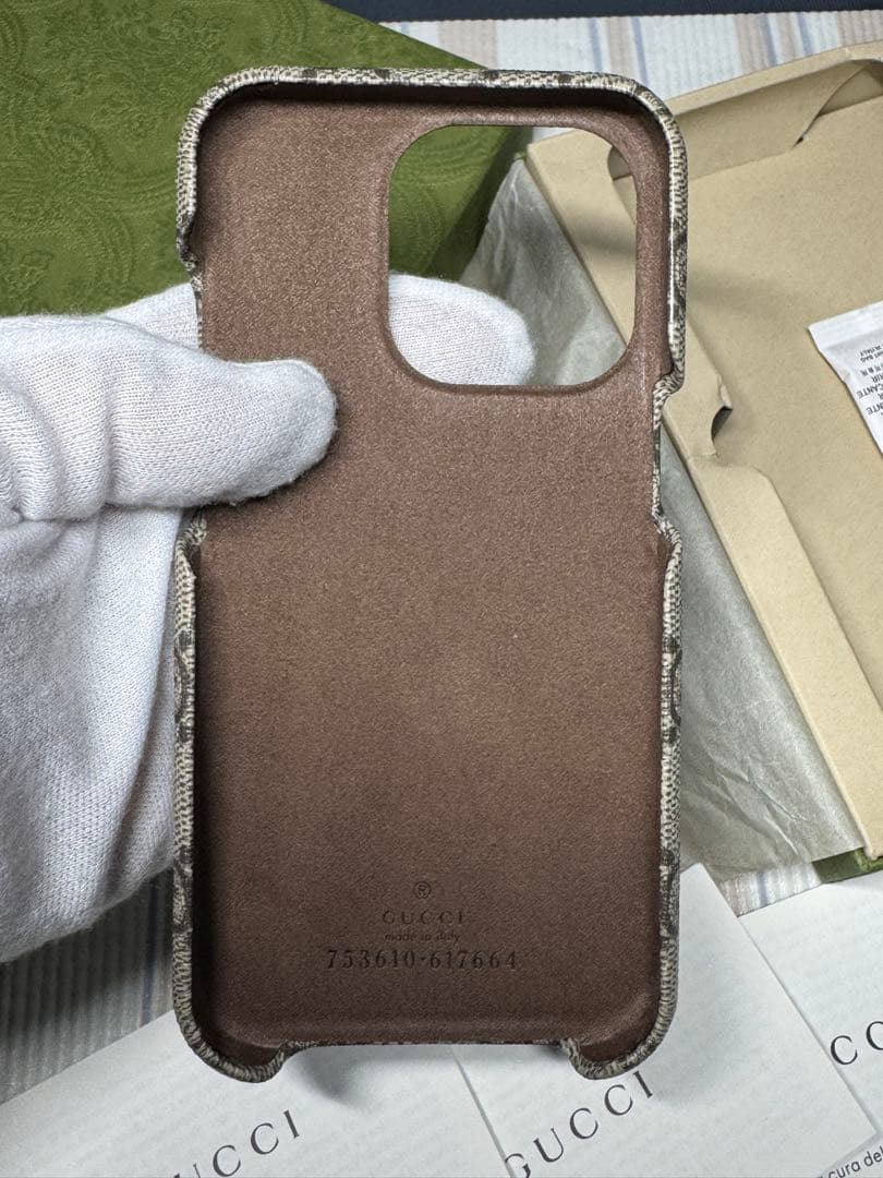 GUCCI GGパターン iPhone14 PRO ケース