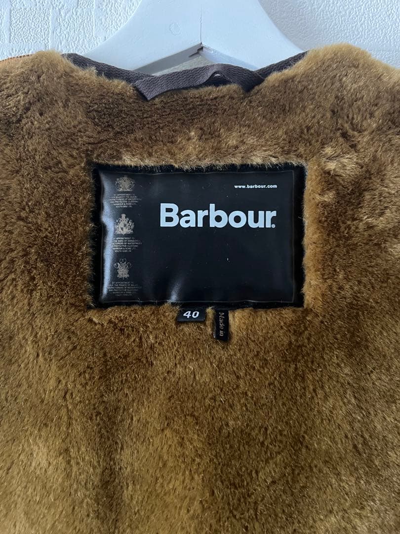 Barbour フリースベスト サイズ40 ブラウン