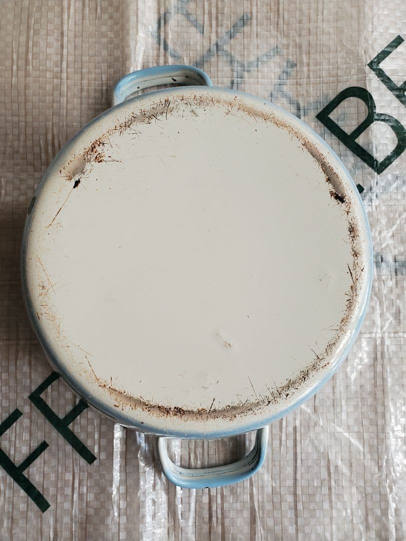 フランス　アンティーク　ホーロー　キャセロール