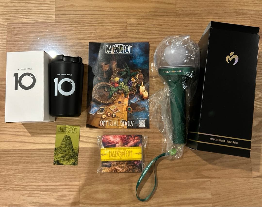 最終値下げ⭐︎ミセスグリーンアップル　ペンライト　ラバーバンド　タンブラー