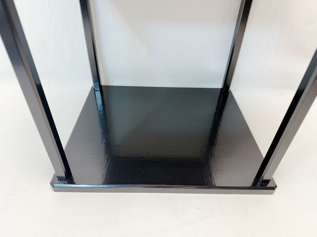 ほぼ未使用 茶道具 黒塗 即中斎好 好日棚 組立式 共箱