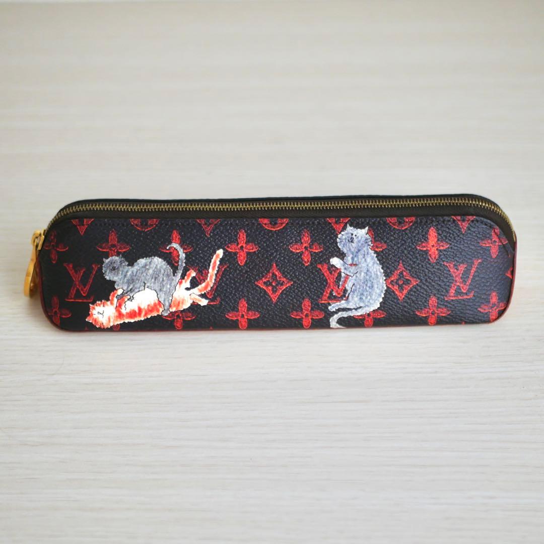 ルイヴィトン LOUIS VUITTON キャットグラム ペンケース