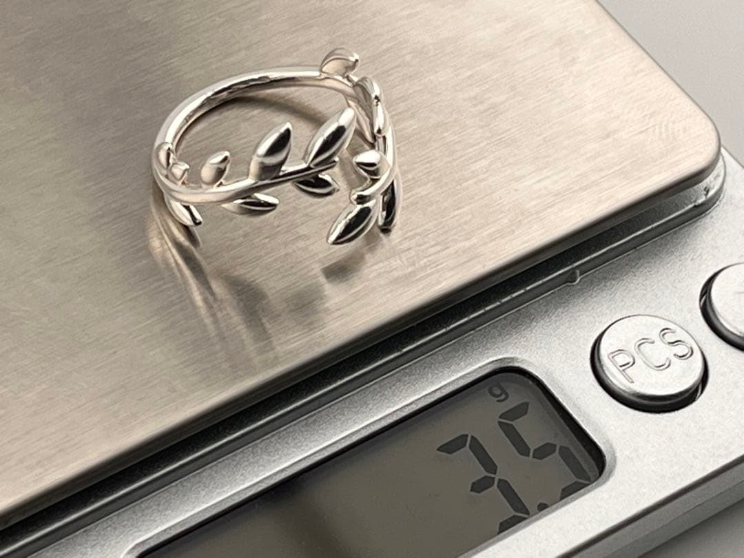 c922 ティファニー　オリーブリーフ　バイパス　リング　925 約15号