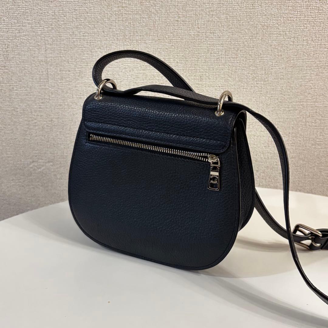 coach 花柄 レザー ショルダーバッグ