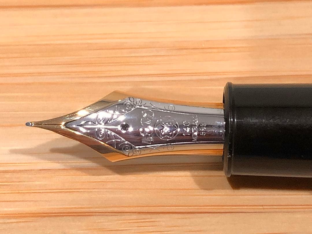 【美品】モンブラン 149 中白 14C 二段エボナイト芯 万年筆