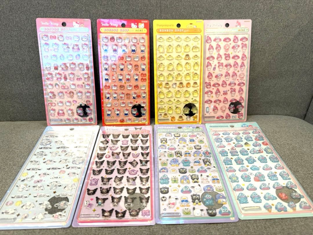 ふ*こ様 【正規品】サンリオ ボンボンドロップシール mini 8種セット