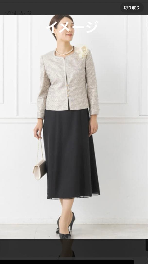 東京ソワール　PETITSOIR コサージュ ブローチホワイト色　新品未使用