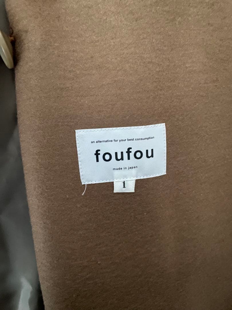 foufou フランソワコート　サイズ1 Mサイズ