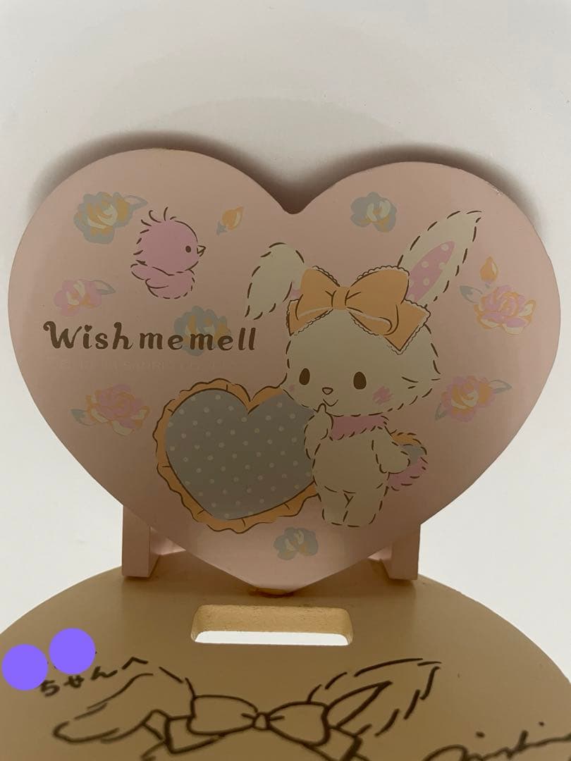 ウィッシュミーメル　モバイルスタンド　奥村心雪さん　直筆サイン　サンリオ