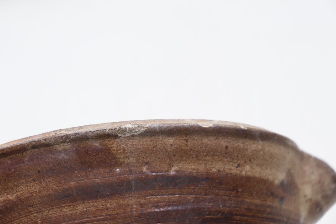 益子焼　坂田甚内作　自然釉片口　鉢　花器　送料込み250814