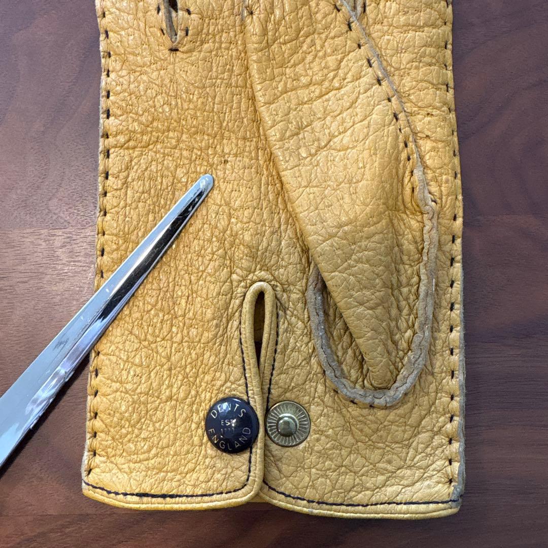 DENTS ペッカリーグローブ（裏地なし）イギリス製手袋　デンツ