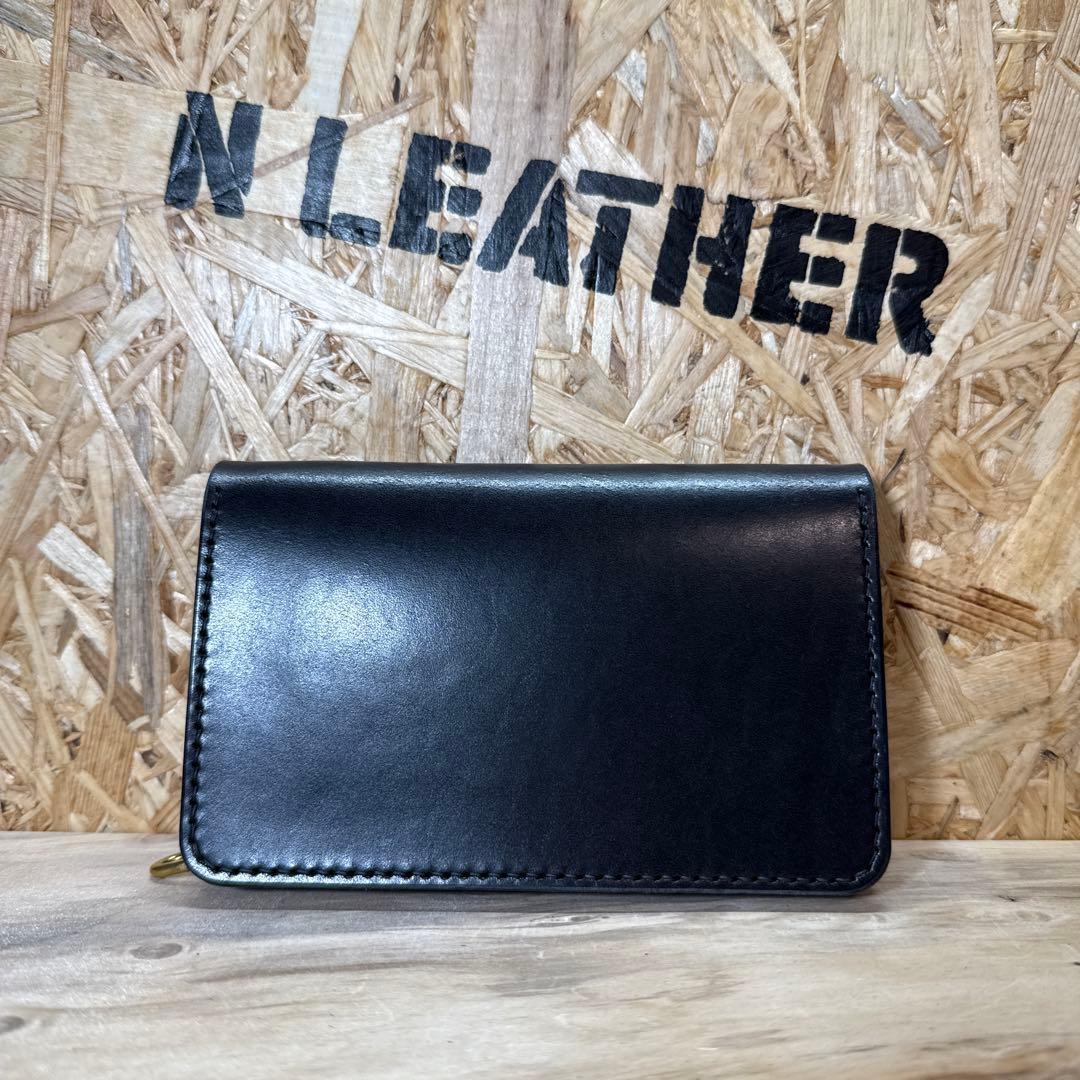 150 ミドル トラッカーウォレット 姫路レザー オイルレザー 真鍮