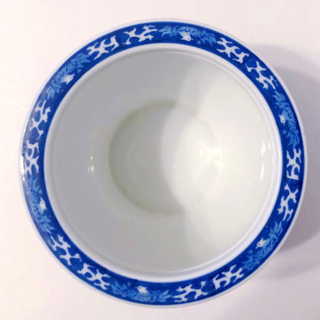 SALE‼︎ ヴィンテージ 茶道具 火鉢 平安 孝峰 作 青染付 小 楼閣 山水