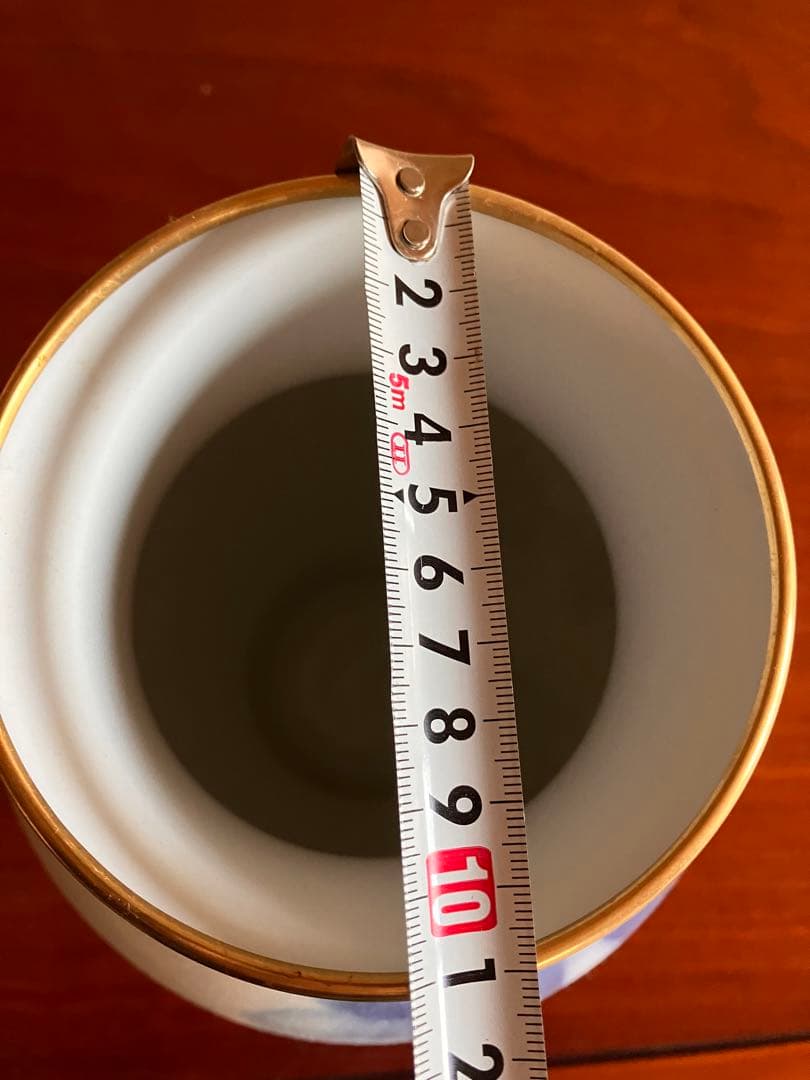 【昭和レトロ】最終値下げ‼️大倉陶園★陶磁器 花瓶 ブルーローズ