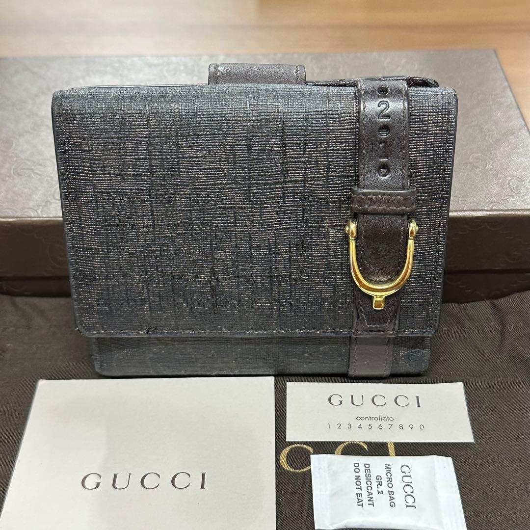 超良品‼️ グッチ　GUCCI 財布　二つ折り　折り財布　GGスプリーム