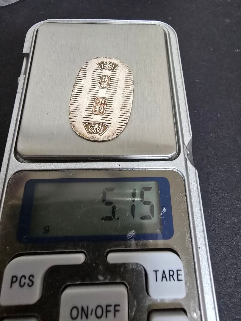 徳力 小判 純金 純銀 5g