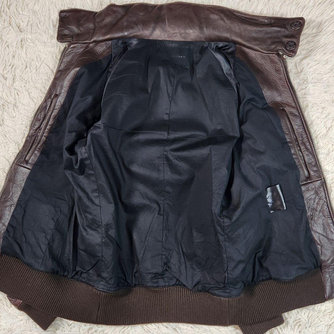 JUNHASHIMOTO 羊革 レザージャケット 2way ダブルジップ