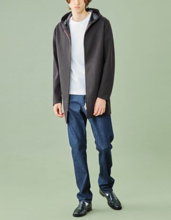 新品 ブラックレーベルクレストブリッジ ロングパーカー コーディガン 黒